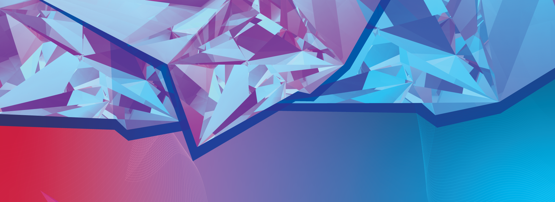 pink and blue abstract banner for Maverick